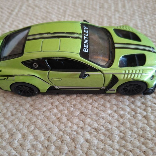 Bentley Continental GT3 metal toy car used, scale 1/38, Kinsmart