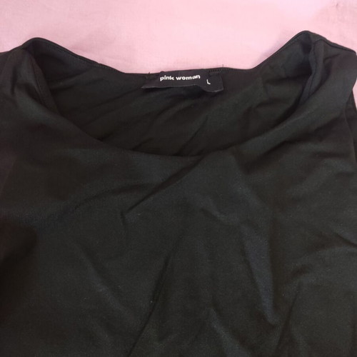 Black Pink Woman dress like new, elastic fit size L
