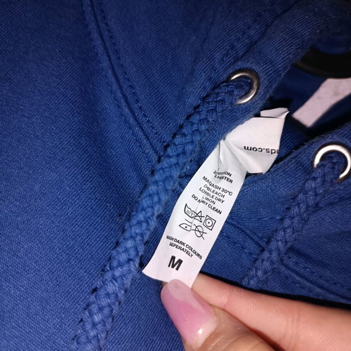 Basketball hoodie sweatshirt used lightly, blue, size M