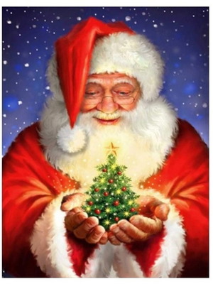Santa Claus Diamond Painting Kit new, 40x30 cm