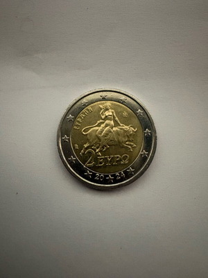 Collectible 2 euro Greece 2006 like new with errors