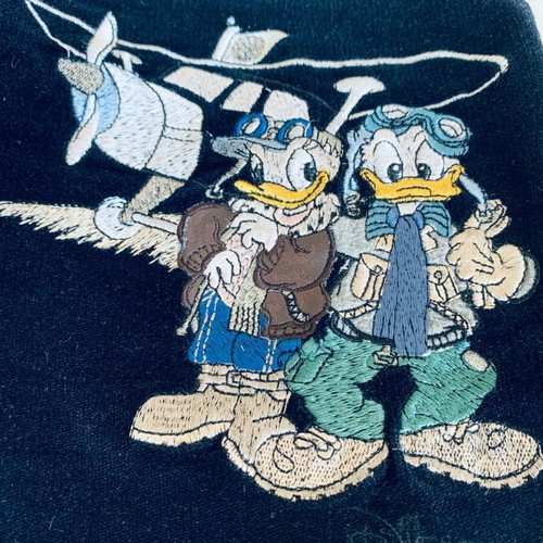 Velvet Donald Duck pants vintage 90s Emmanuel Schvili like new