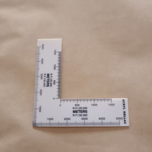 Military round protractor 12 inch and coordinate scale set new