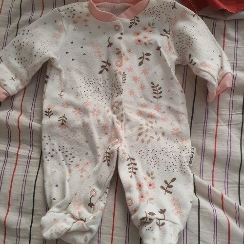 Baby winter rompers pack of 3, 1-3 months, like new, 100% cotton