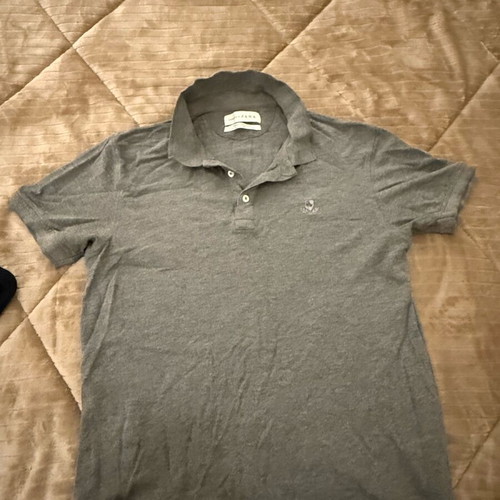Zara polo shirt used, slim fit, gray, size S