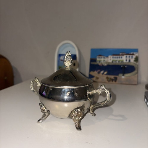 Vintage silver plated teapot used, small size