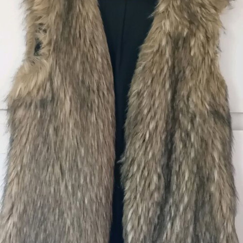 Sakis Rouvas Collection Long Sleeveless Vest like new with front clasp
