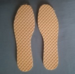 Thermal shoe insoles made of pure wool, size 44-45