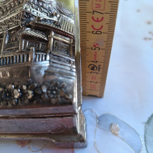 Japanese Silver Plated Smoking Set used with Detachable Ashtray 1950–1955