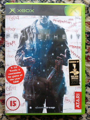 Fahrenheit Xbox (Original) like new, Quantic Dream