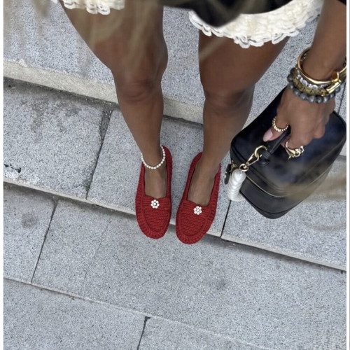 Handmade ballerinas size 38, red, new