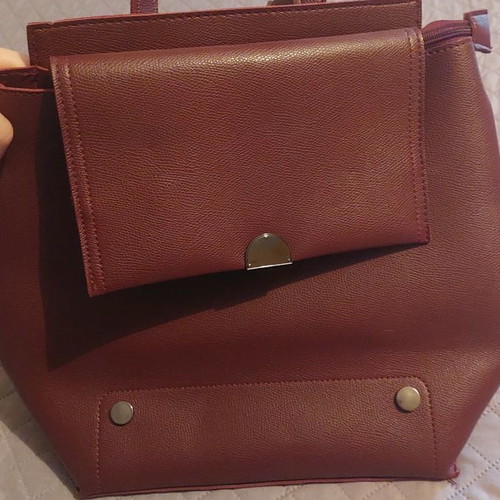 Backpack bag burgundy used in excellent condition