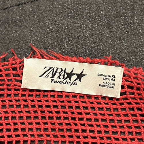 Zara mesh blouse, red, XL
