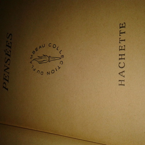 Pascal Pensees Hachette used