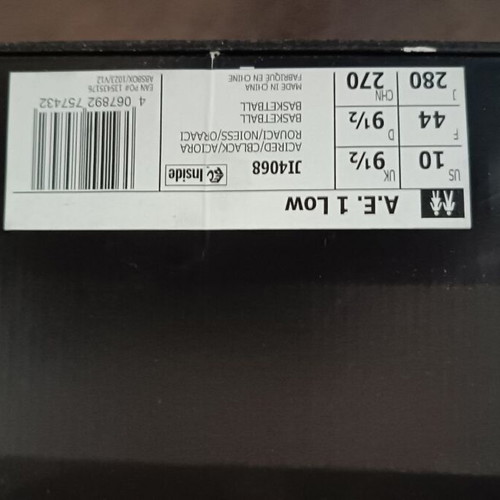 Adidas Anthony Edwards basketball shoes, black and pink, size 44
