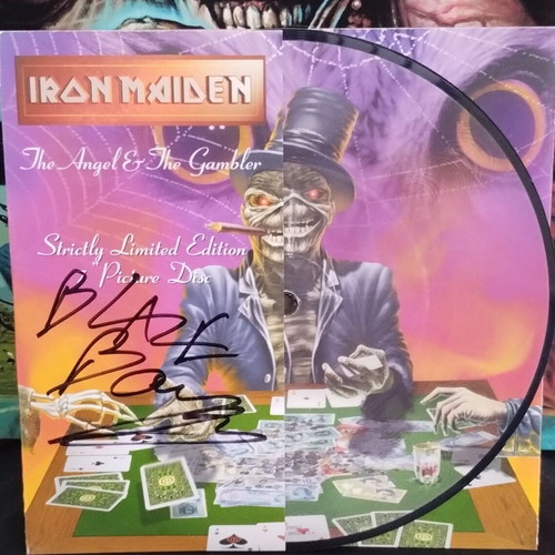 Iron Maiden Virtual XI 2LP και 7'' Angel & the Gambler υπογεγραμμένα, σαν καινούργια