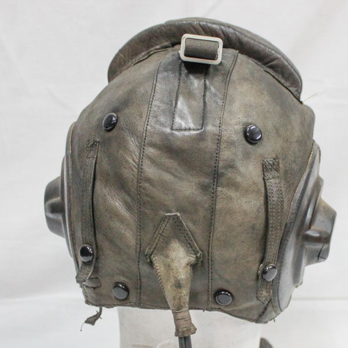 Pilot helmet jet fighter 1983 Russian air force used with communication cables