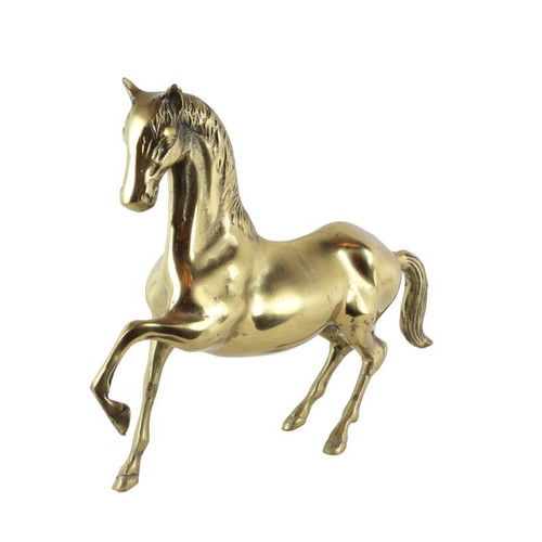 Decorative horse made of solid brass like new