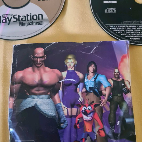 Playstation1 4 EURO Demos και 1 Playstation Magazine Demo μεταχειρισμένο με χάρτινη θήκη
