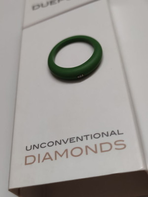 Duepunti ring with diamonds