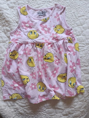Pink sleeveless baby dress like new
