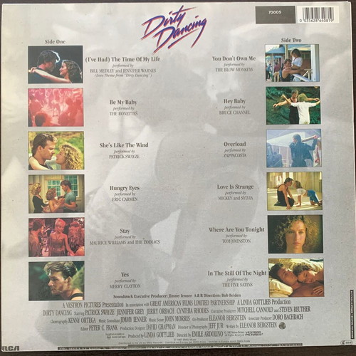 Dirty Dancing Original Soundtrack μεταχειρισμένο, πρώτη κυκλοφορία 1987