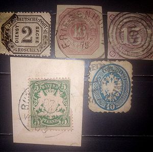 Γερμανια, κρατίδια γραμματόσημα 19ου