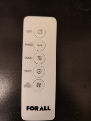 Primo For All Fan like new with remote control and 3 speeds