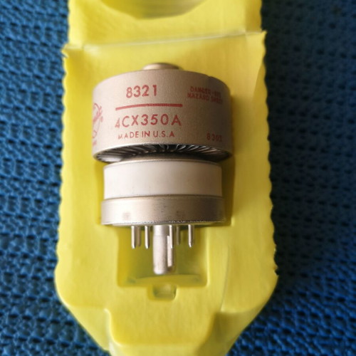 Eimac 4cx350A tubes with Johnson base and ceramic chimney, one new