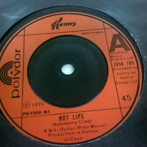 Kenny Hot Lips single like new, rock