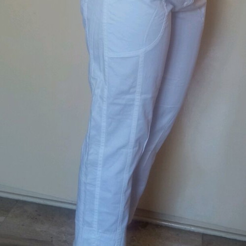 Capri white pants size M like new