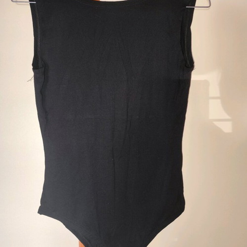 Black Zara bodysuit with open back, like new size M
