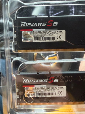 Ram Ripjaw G.skill DDR5 5200MHz 2x16GB σαν καινούργιο
