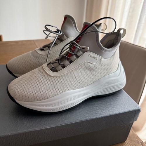 Prada sneakers used, size 37, white with stain