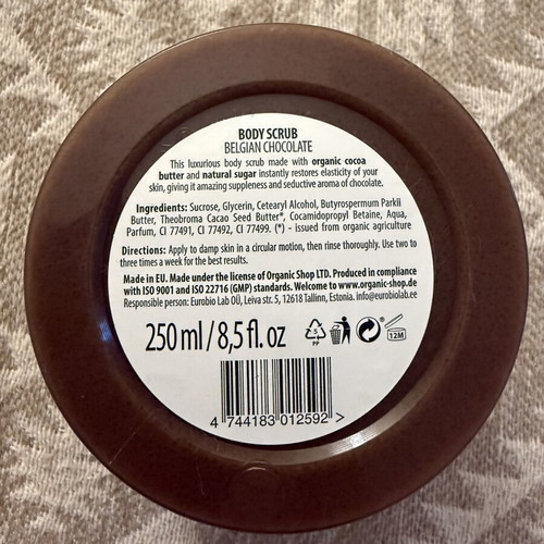 Organic Shop Body Scrub Cocoa & Sugar 250ml new