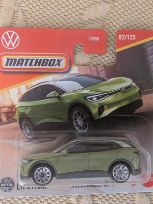 Matchbox Volkswagen ID.4 toy car, green