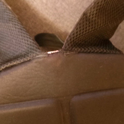 School backpack used, pink multicolor