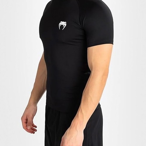 Venum Contender Rashguard wrestling T-shirt, black, M