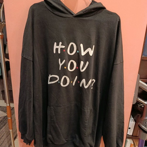 Pink Woman hoodie sweatshirt xl used, black, Friends print