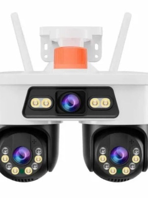 Wi-Fi Security Camera Jortan 6MP with Triple Lens, Color Night Vision and Two-Way Audio new