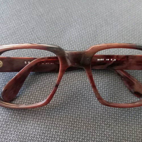 LODA 559 vintage handmade eyeglass frame new brown