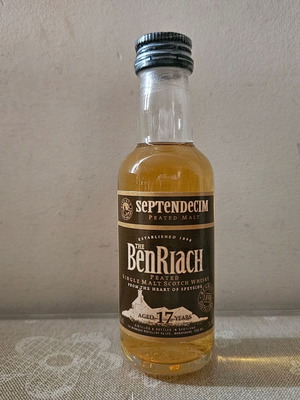 Benriach 17yo single malt whisky miniature new