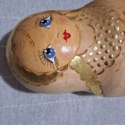 Matryoshka handmade wooden set of 5 pieces new