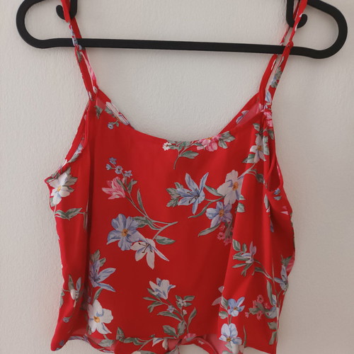 Floral top used, size M