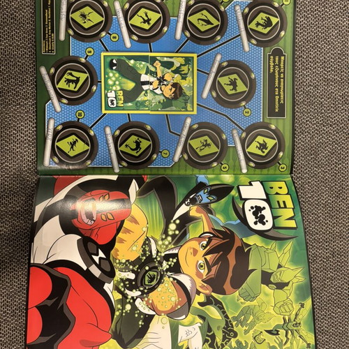 Ben10 sticker album like new with 94 stickers and poster