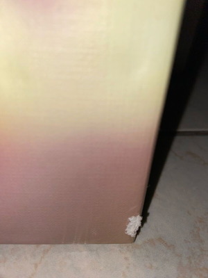 Decorative painting used with small defect