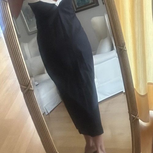 Nadia Rapti midi dress black with white details like new