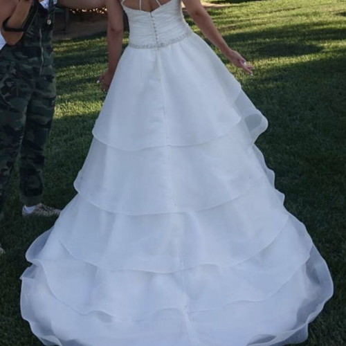 Wedding dress like new, size S, white