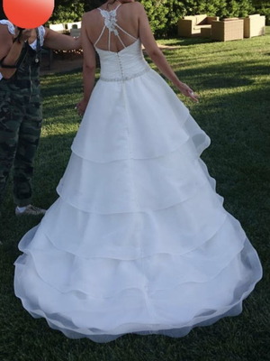 Wedding dress like new, size S, white