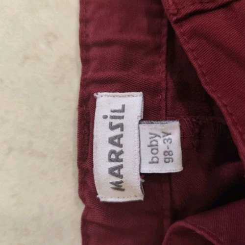 Marasil baby pants burgundy size 3 years new